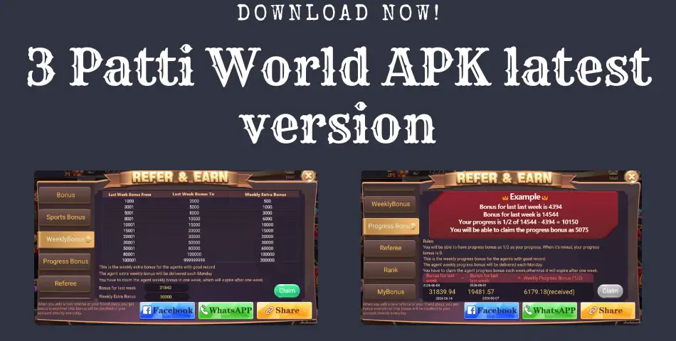 3 Patti World APK Download Latest Version